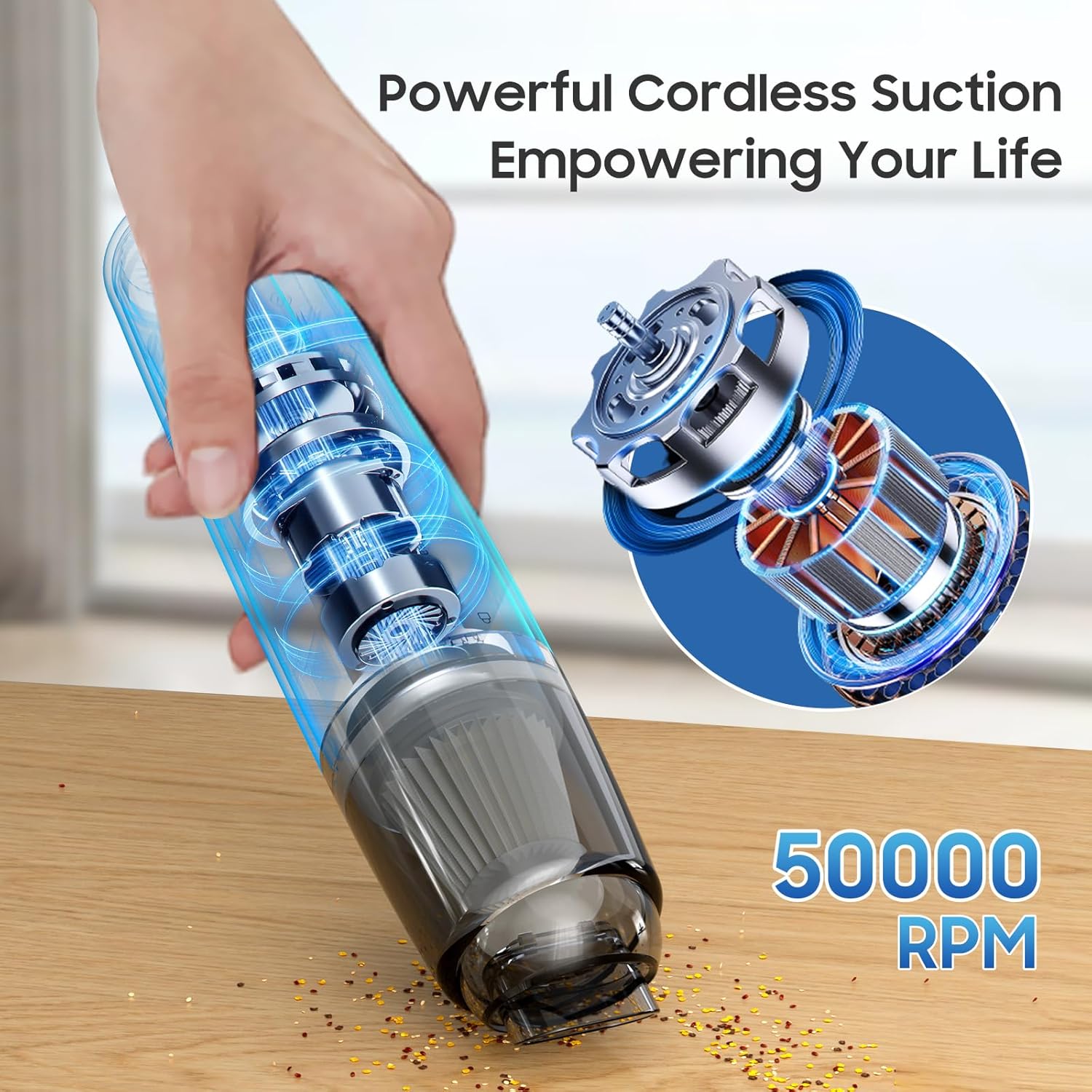Cordless Mini Car Vacuum – Clean Your Car in Seconds